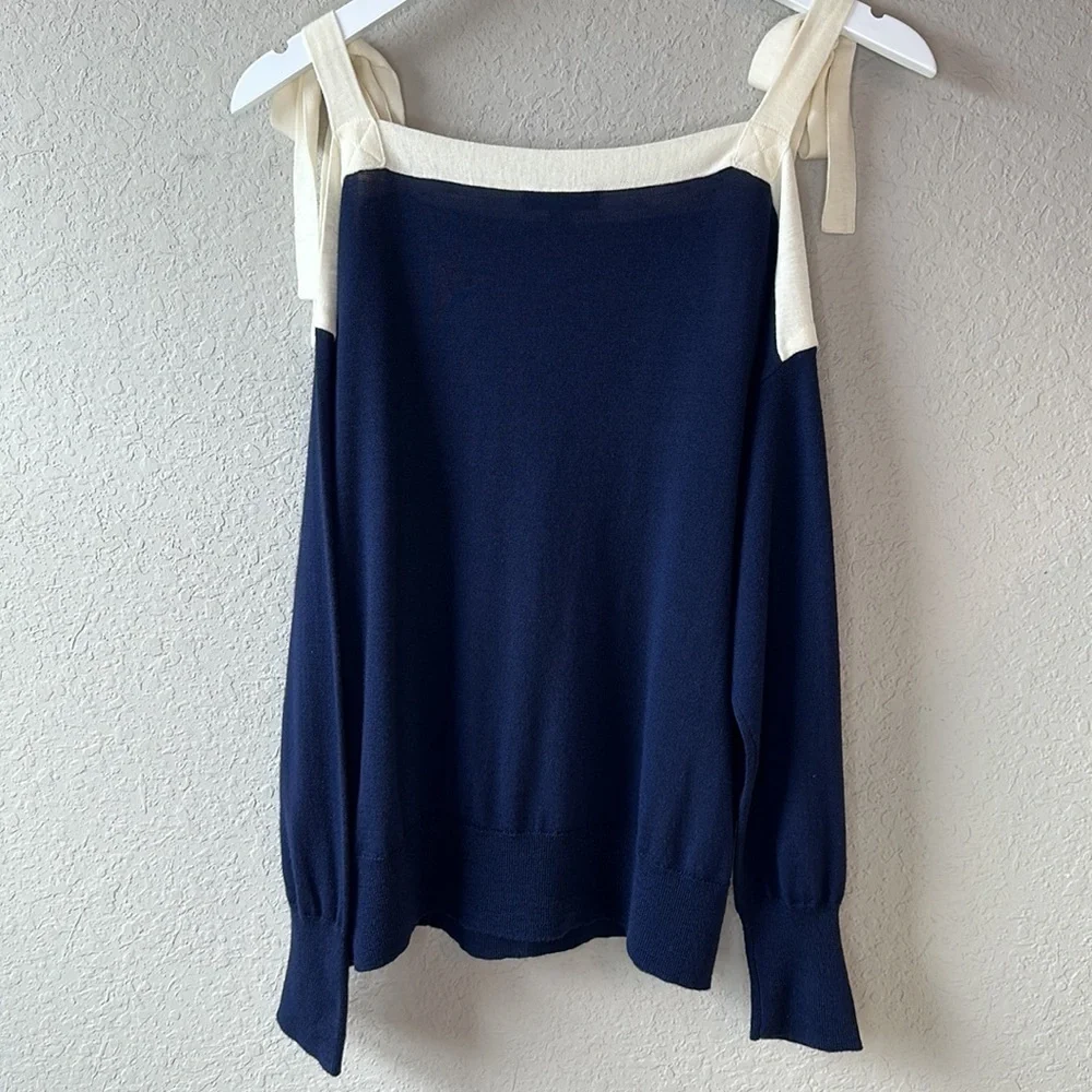 J.Crew Merino Wool‎ Tie Shoulder Sweater Size Small